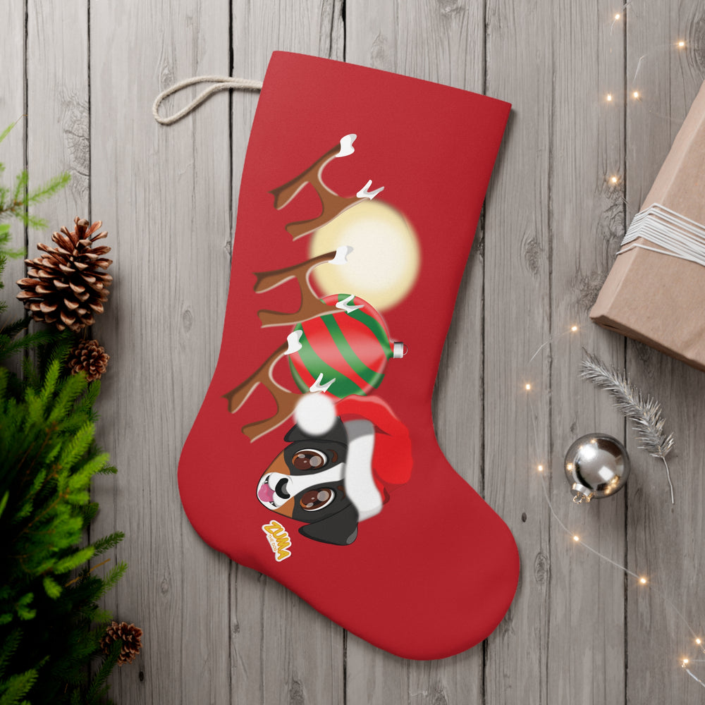Santa Stocking - Ho ho ho Red