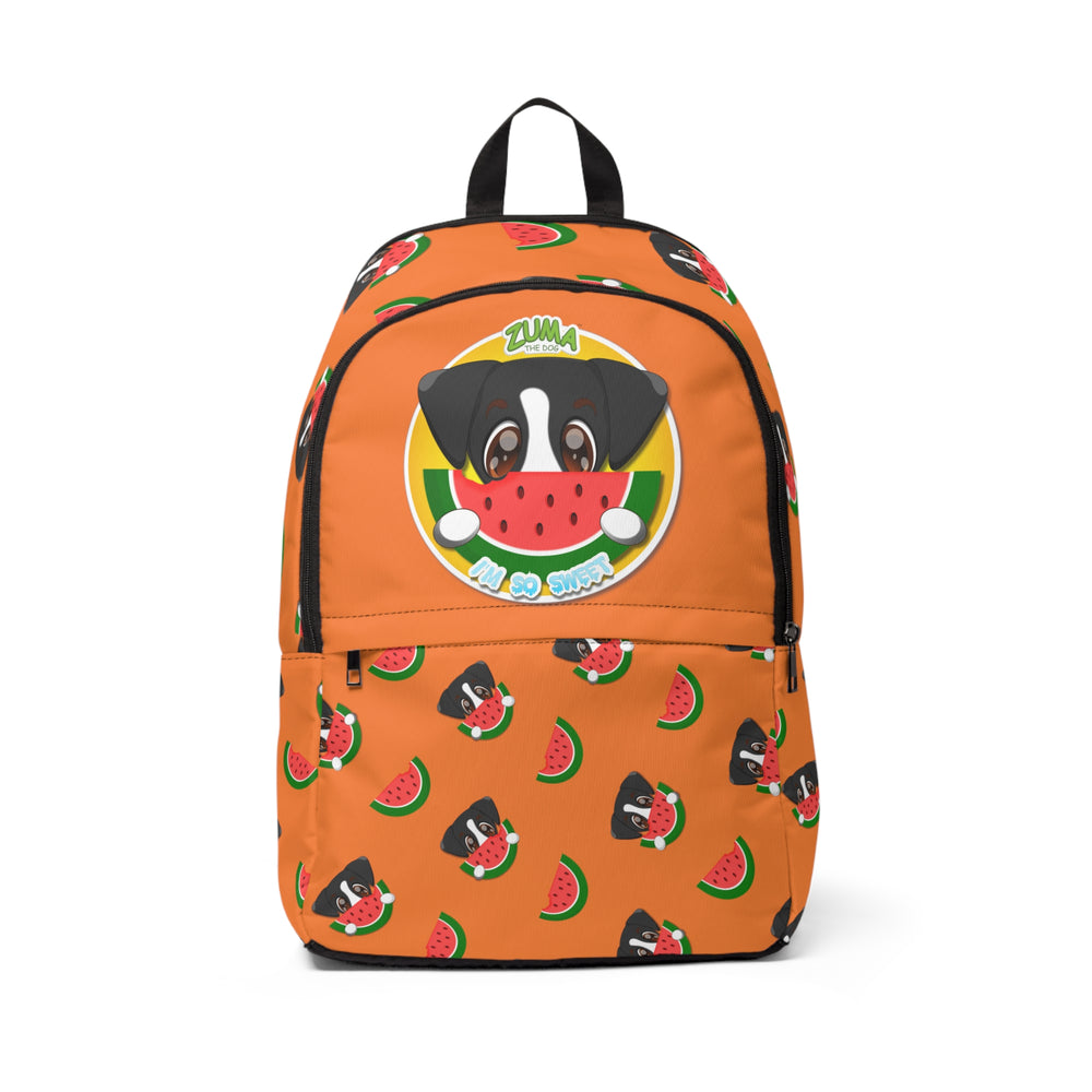 Unisex Fabric Backpack - Watermelon Logo (Orange)