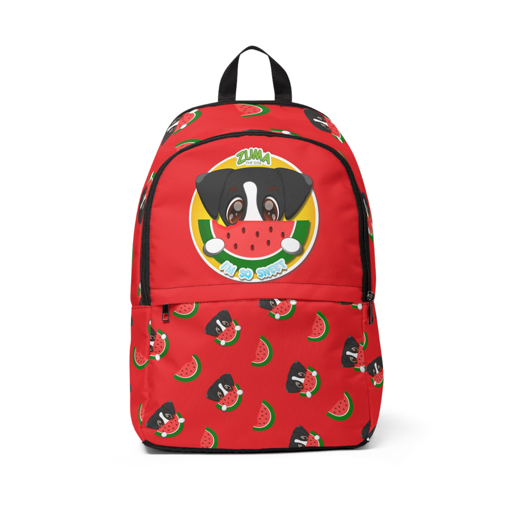 Unisex Fabric Backpack - Watermelon Logo (Red)