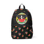 Unisex Fabric Backpack - Watermelon Logo (Black)
