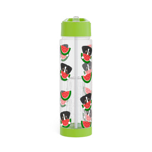 Infuser Water Bottle - Allover Watermelon Print