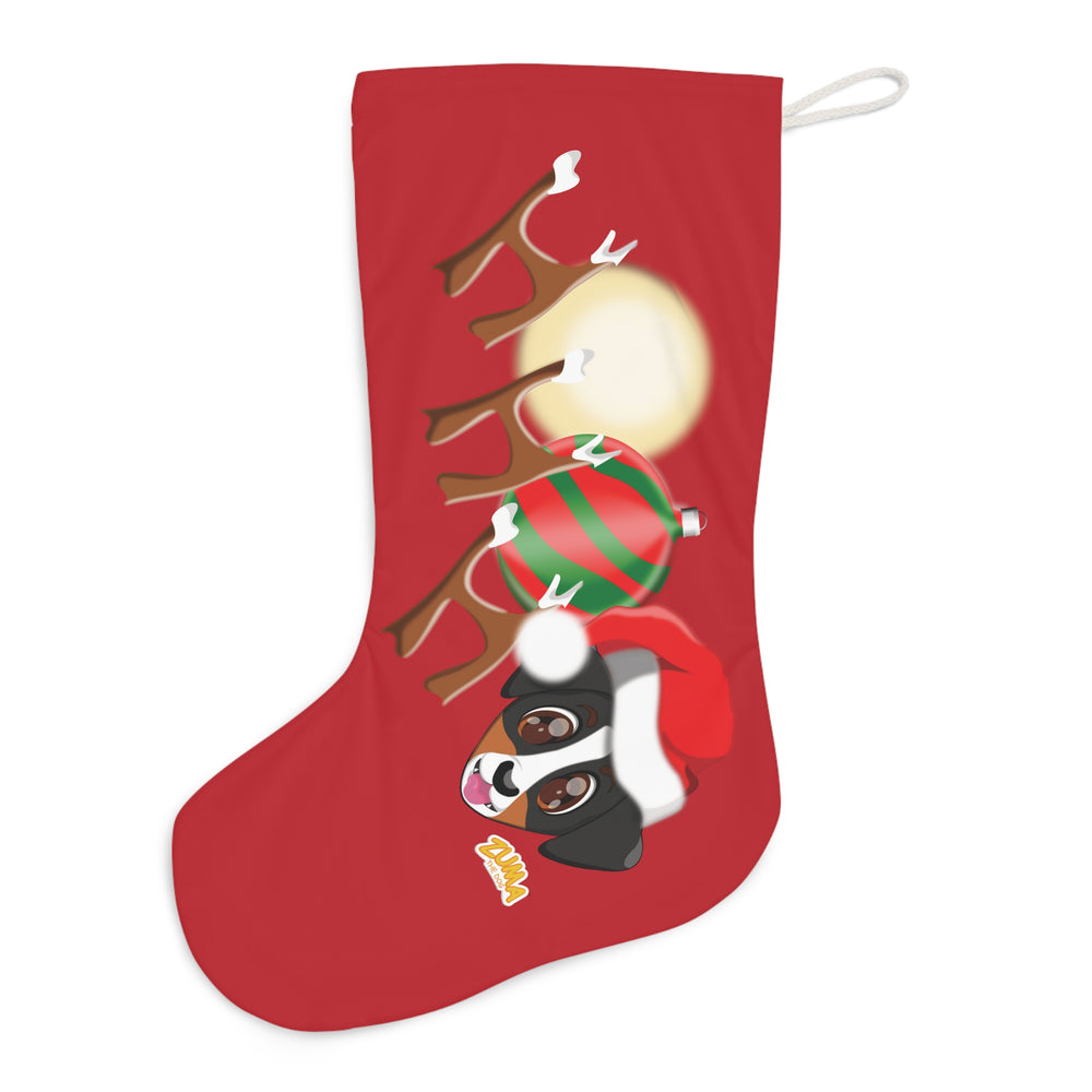 Santa Stocking - Ho ho ho Red