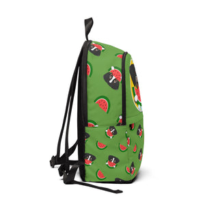 
            
                Load image into Gallery viewer, Unisex Fabric Backpack - Watermelon Logo (Green)
            
        