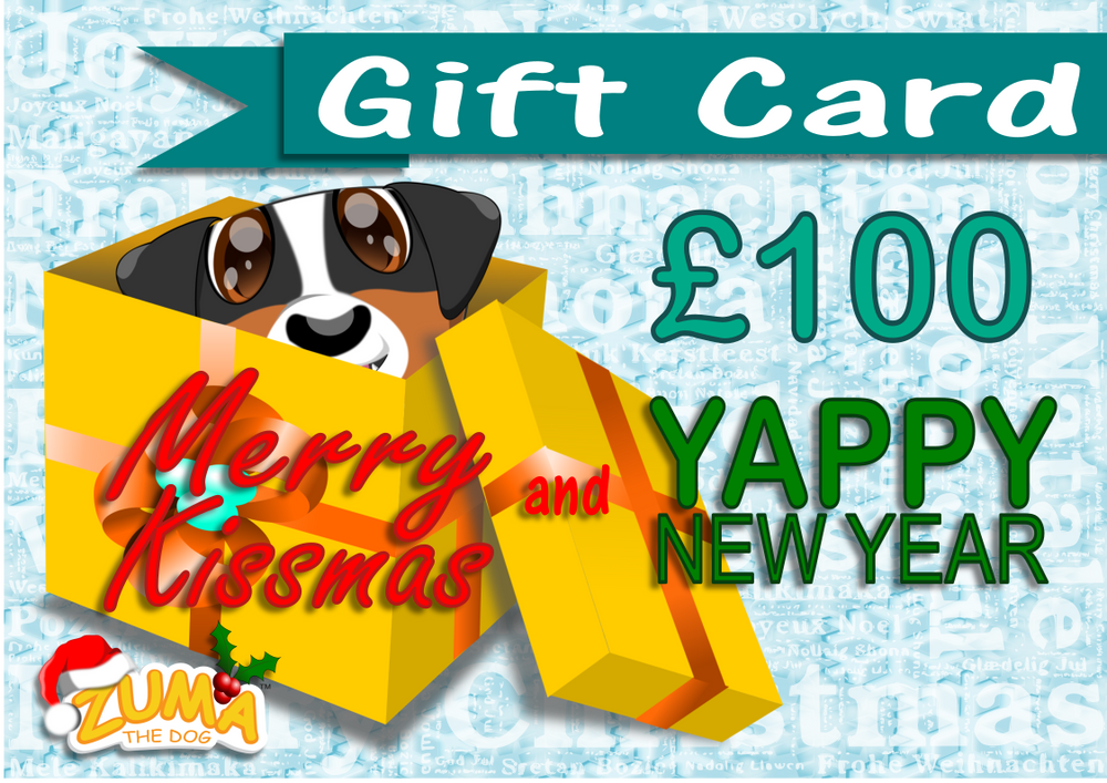 Zuma the Dog Christmas Gift Card