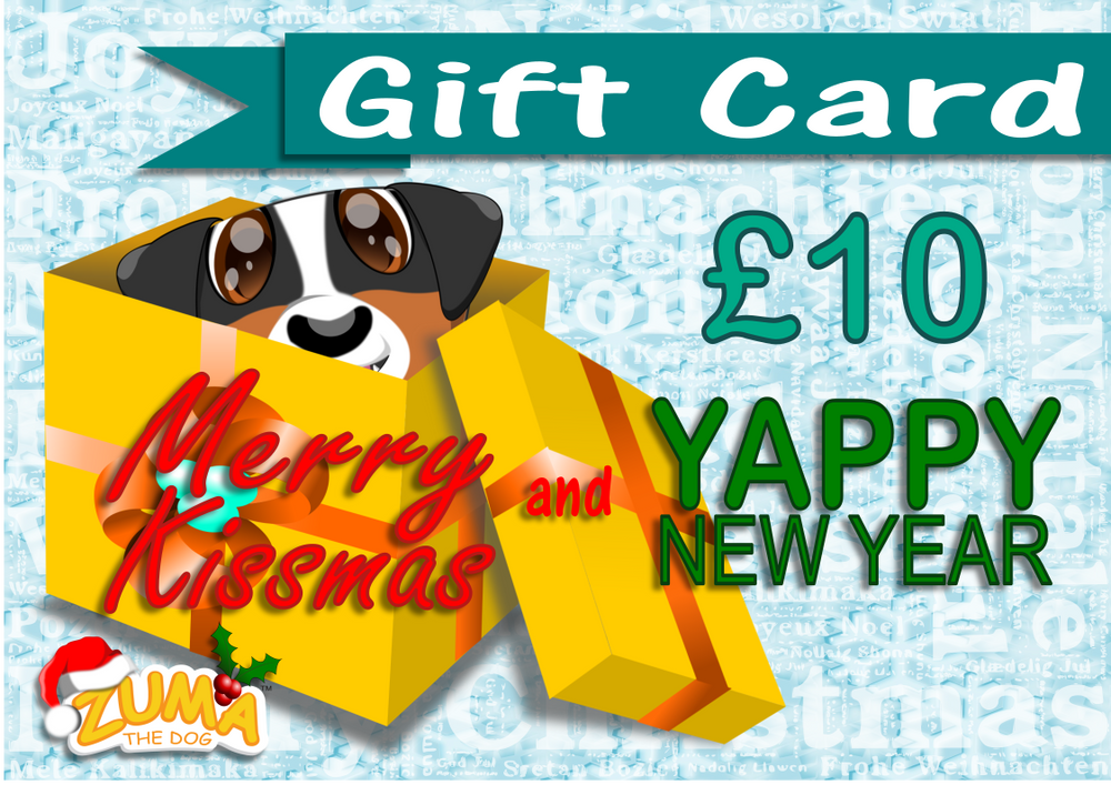 Zuma the Dog Christmas Gift Card
