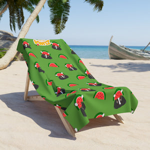 Beach Towel - Green Watermelon