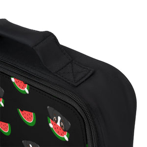 Lunch Bag - Allover Watermelon Print (Black)