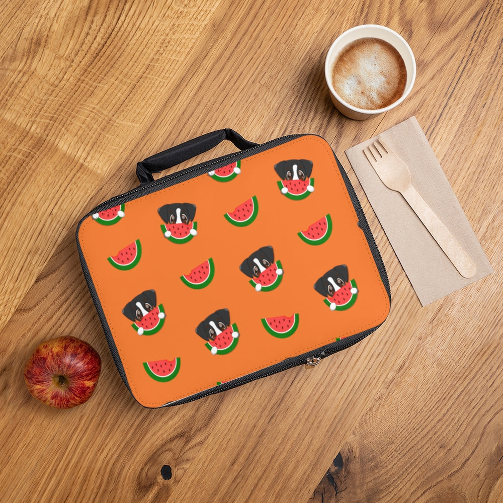Lunch Bag - Allover Watermelon Print (Orange)