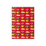 Christmas Gift Wrapping Paper, 1pc Allover Print - Red
