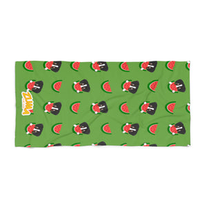Beach Towel - Green Watermelon