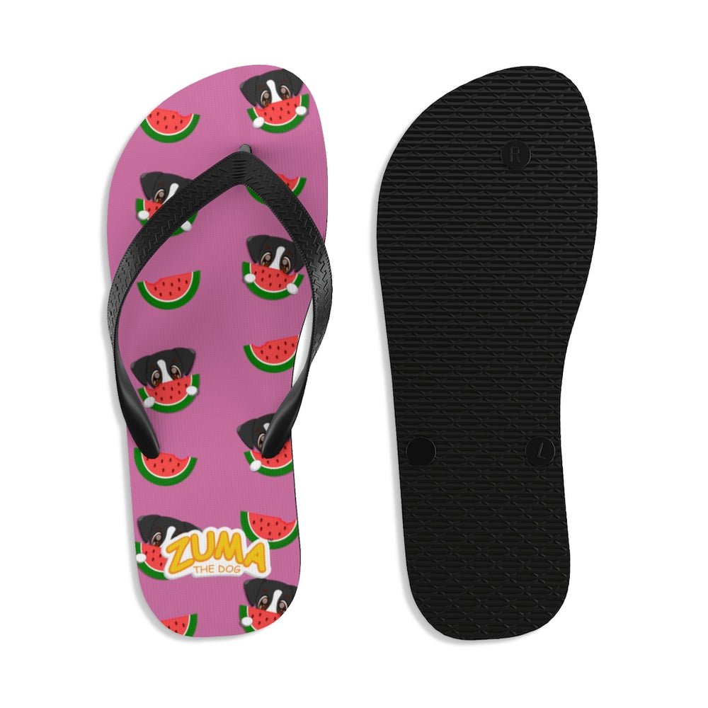 Unisex Flip-Flops - Pink Watermelon