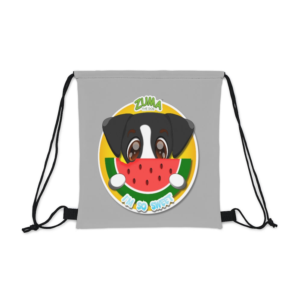 Outdoor Drawstring Bag - Watermelon Logo (Grey)