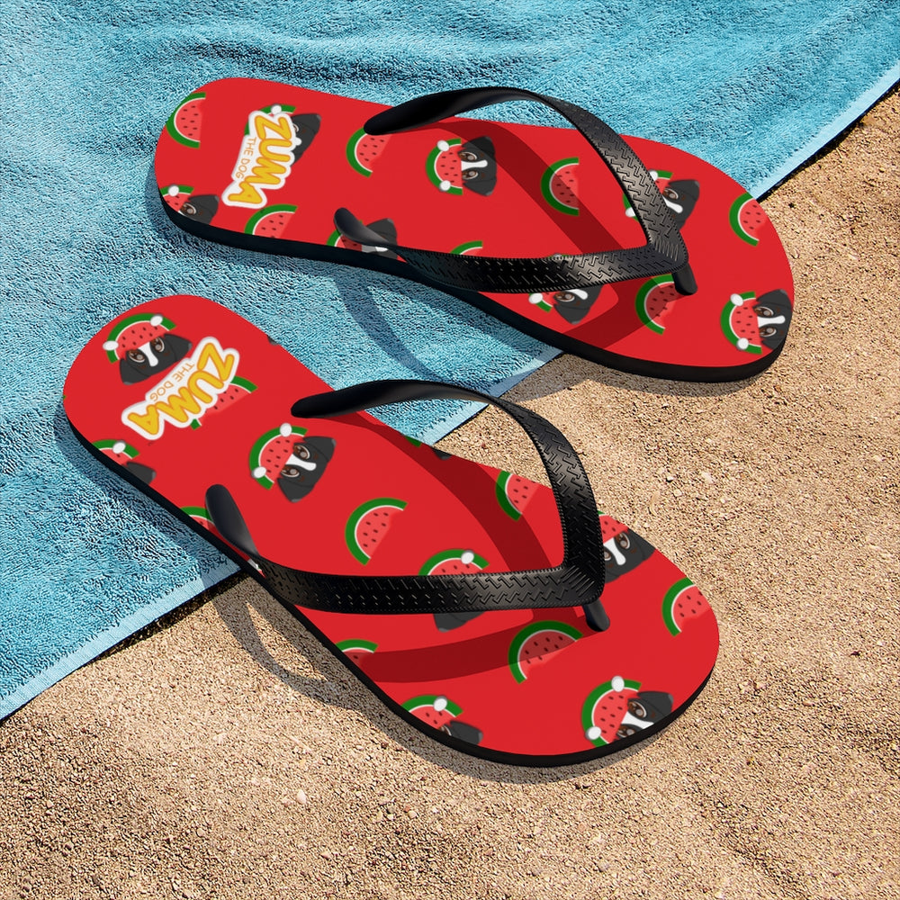 
            
                Load image into Gallery viewer, Unisex Flip-Flops - Red Watermelon
            
        