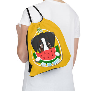 Outdoor Drawstring Bag - Watermelon Logo (Yellow)