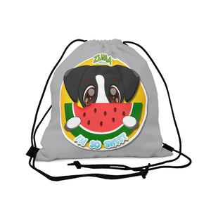Outdoor Drawstring Bag - Watermelon Logo (Grey)