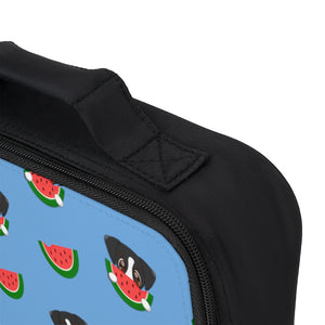Lunch Bag - Allover Watermelon Print (Blue)